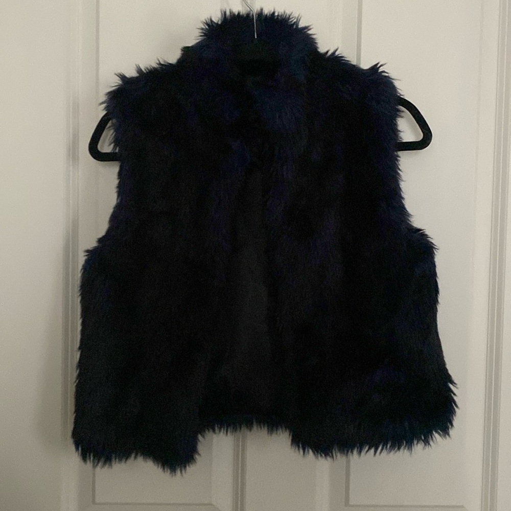 Faux fur vest